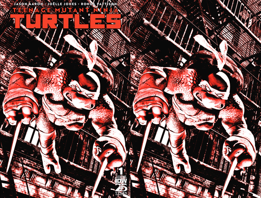 TEENAGE MUTANT NINJA TURTLES #1 Mike Mayhew Studio Variant Cover A Trade Dress and B Virgin Raw