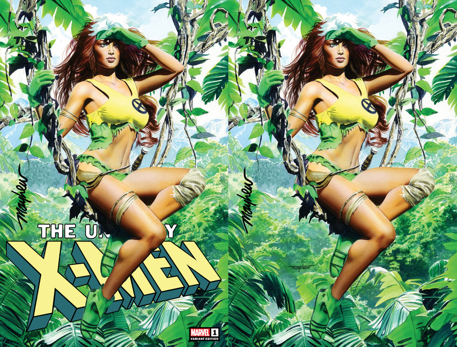 UNCANNY X-MEN #1 (2024) Mike Mayhew Studio Variant Cover A Trade Dress and B Virgin Signed with COA