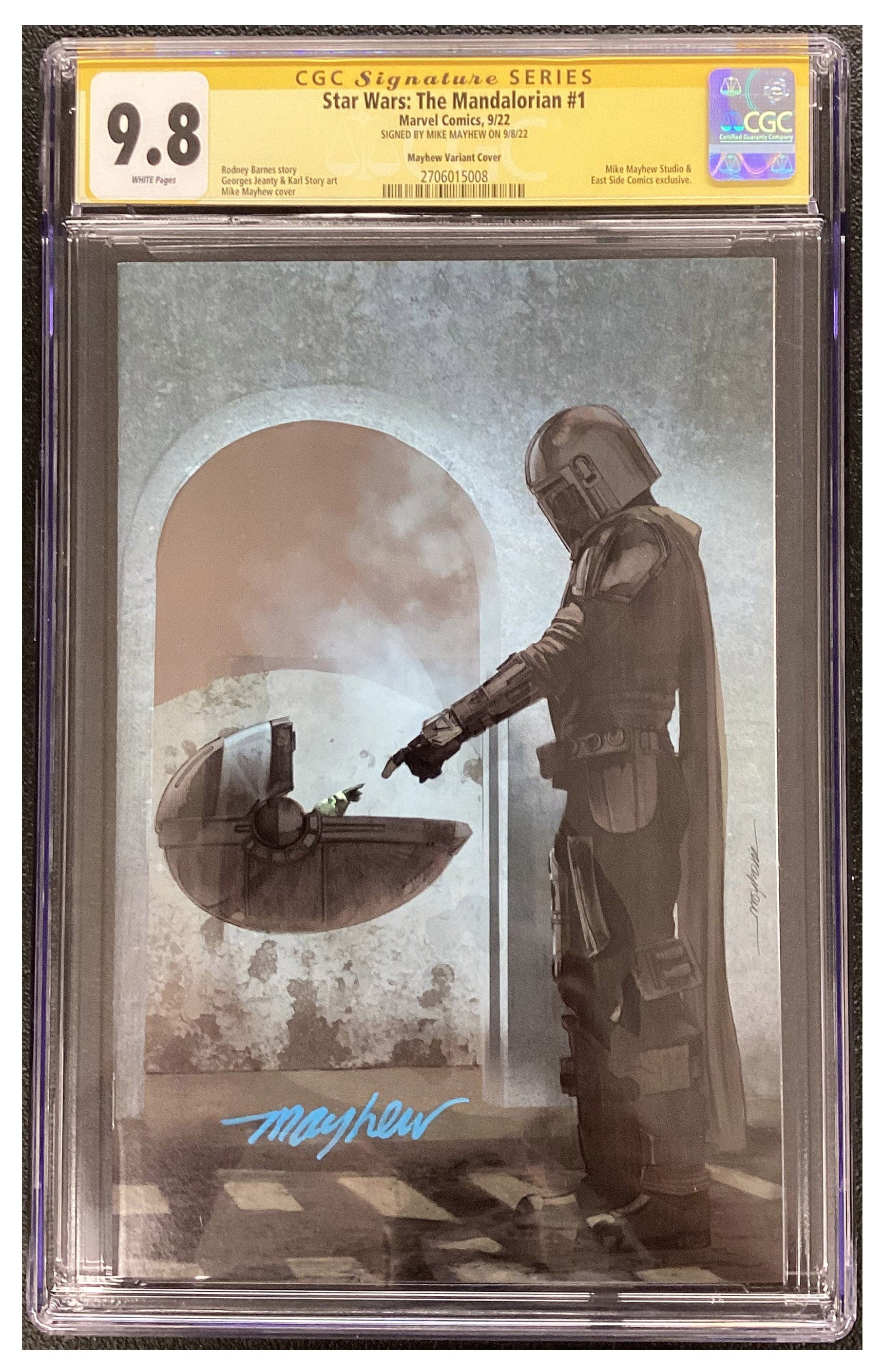 Star Wars The Mandalorian #2 Mike Mayhew Virgin Variant CGC outlet 9.8