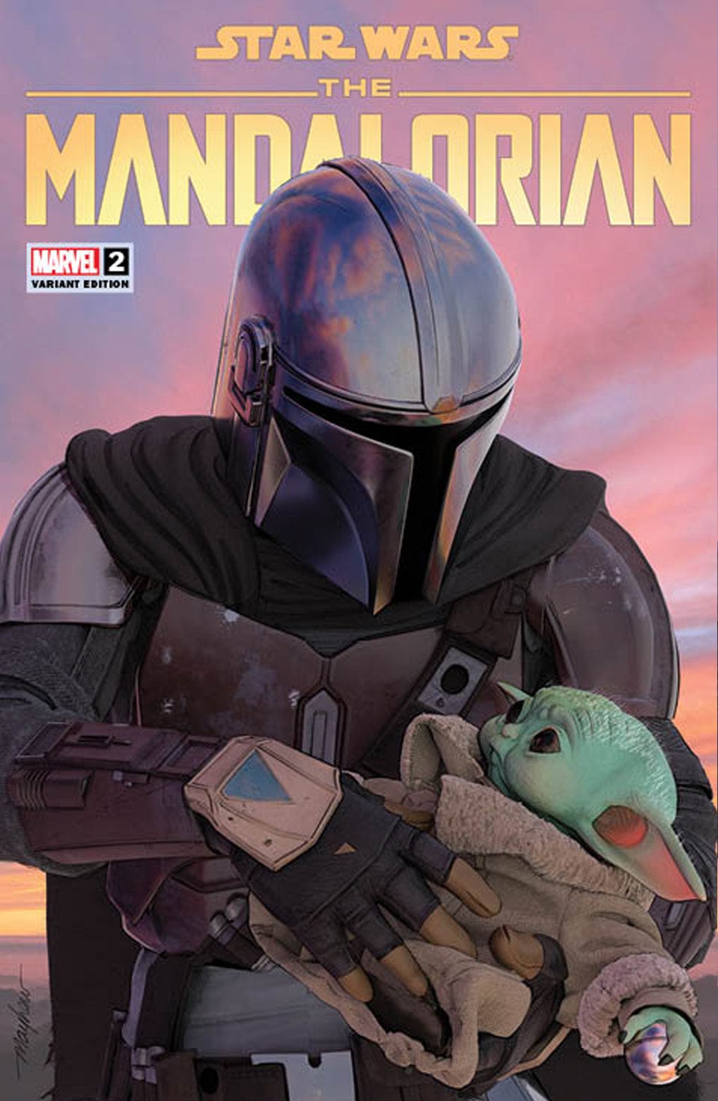 STAR WARS THE MANDALORIAN #3 MIKE MAYHEW SIGNED COA VARIANT store LIMITED TO 800 RARE